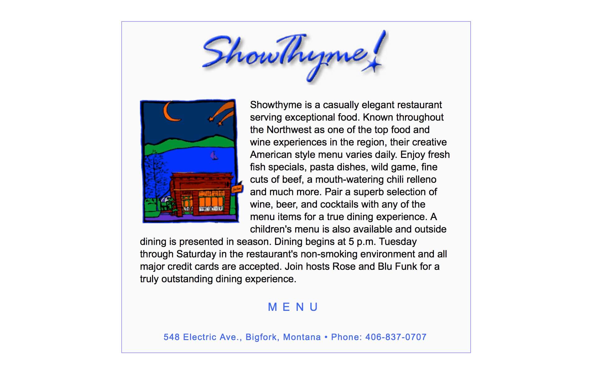 Showthyme Restaurant